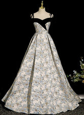 Beautiful Satin Sweetheart Off Shoulder Prom Dress, A-line Satin Evening Dress