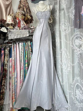 A-line Sliver Straps Long Party Dress with Lace Applique, Charming Satin Evening Dress