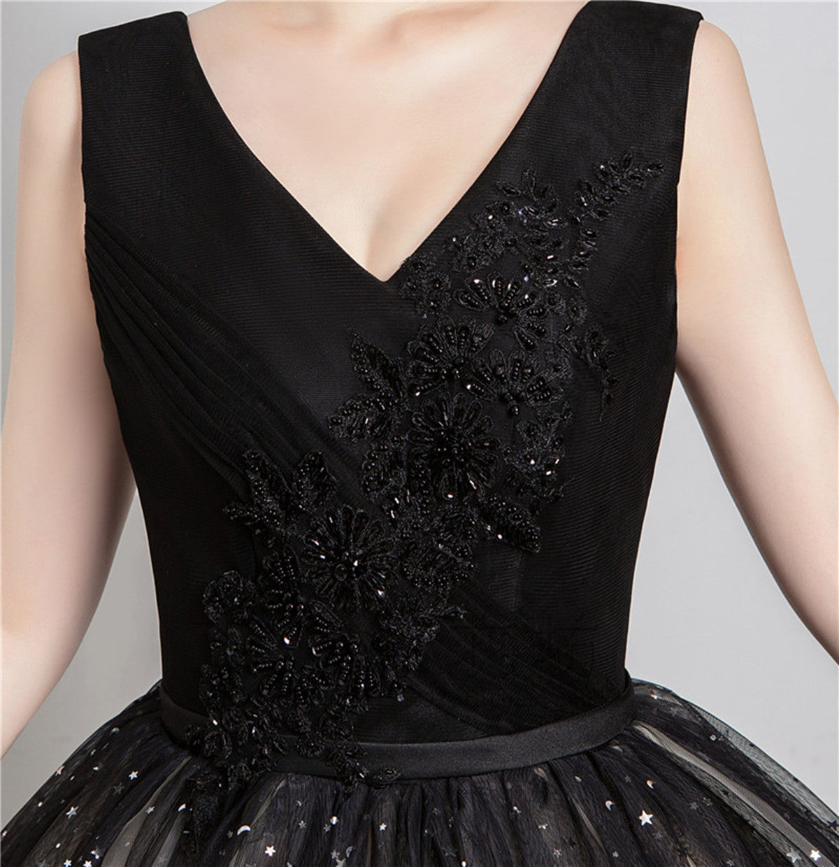 Beautiful Gradient Tulle V-neckline Ball Gown Party Dress, Gradient Sweet 16 Dress